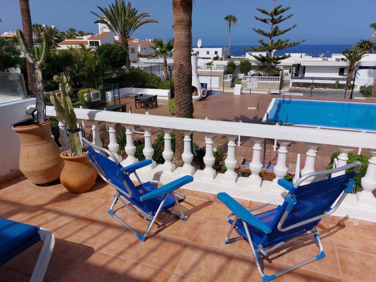 First Line Villa Floor Studio Apartment With Amazing Sea View Air Conditioned Just 50M From The Beach Costa Adeje  Exteriér fotografie